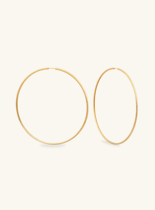 Thin Hoop Earrings XL