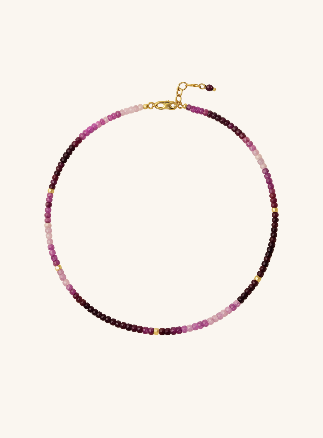 Ruby Shaded Necklace