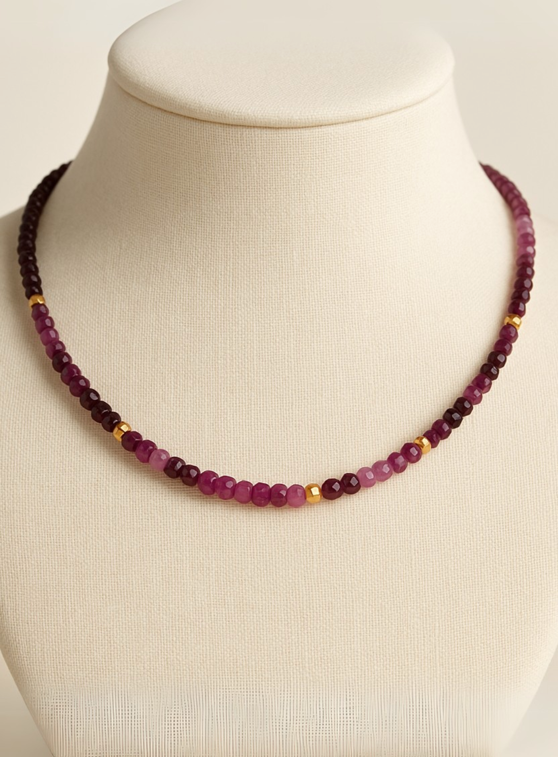 Ruby Shaded Necklace