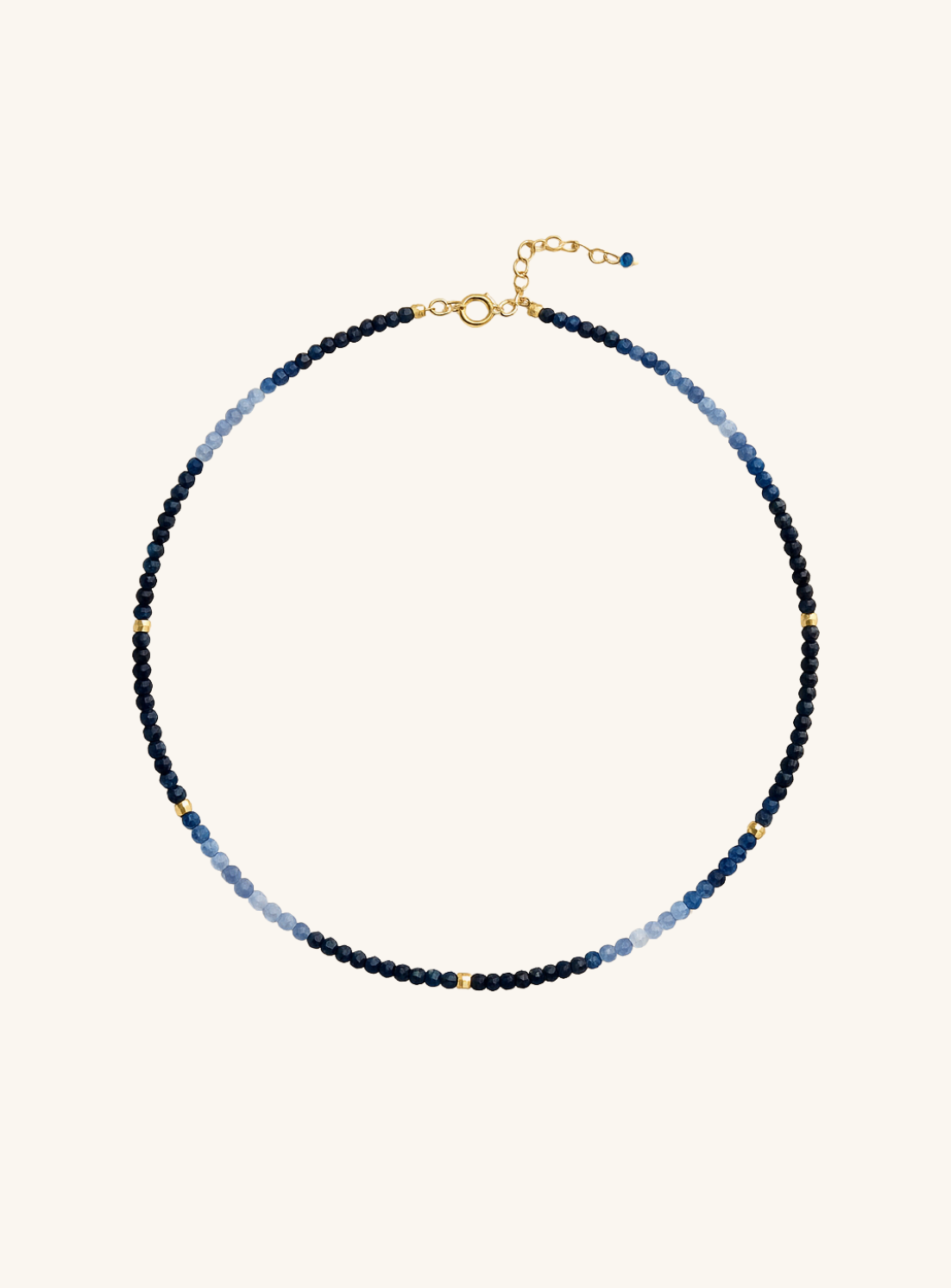 Blue Sapphire Shaded Necklace