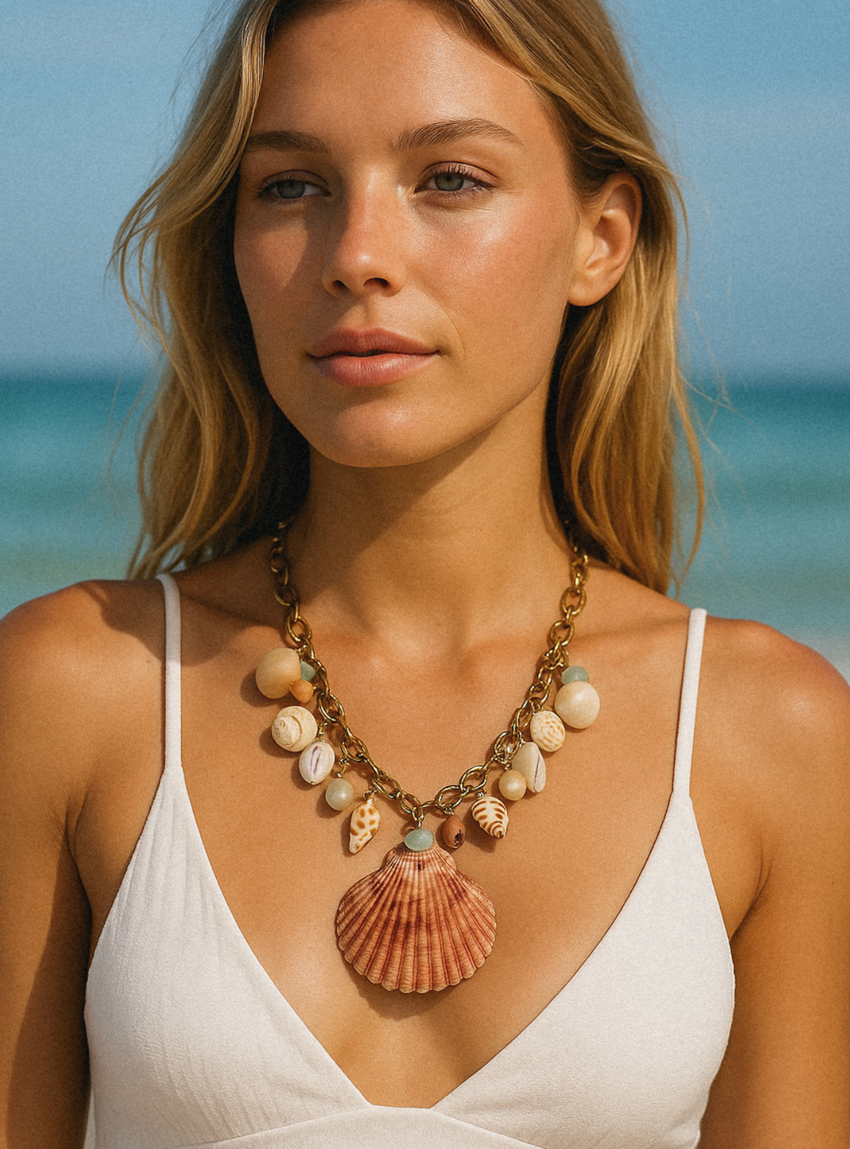 Mariale Tide Charm Necklace
