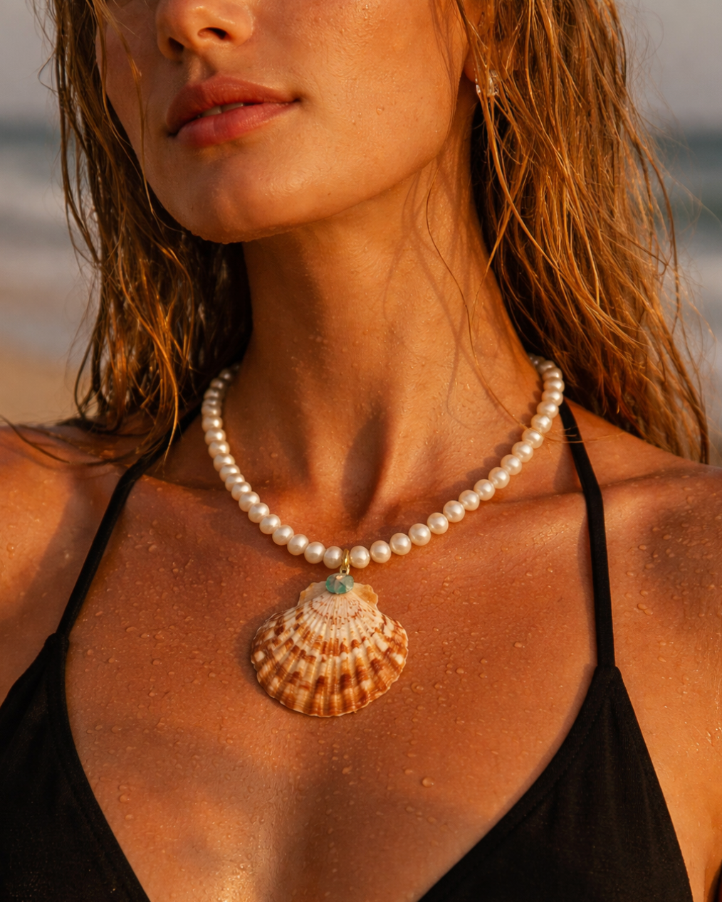 Captiva Sea Necklace- Pearl