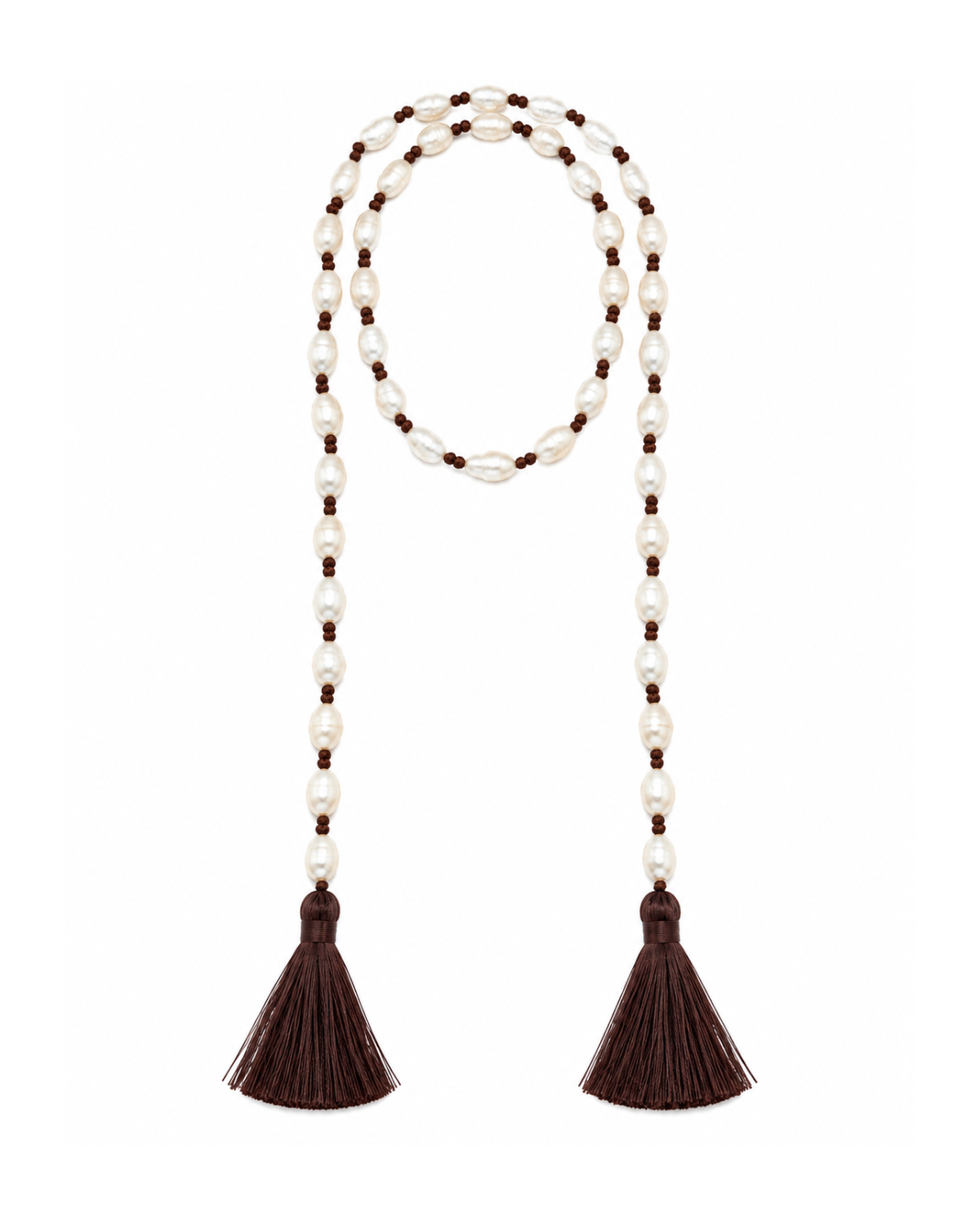 Solène Pearl Tassel Necklace