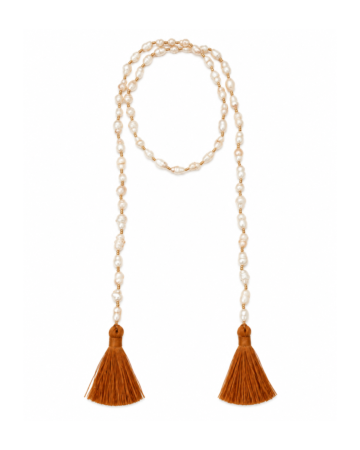 Solène Pearl Tassel Necklace