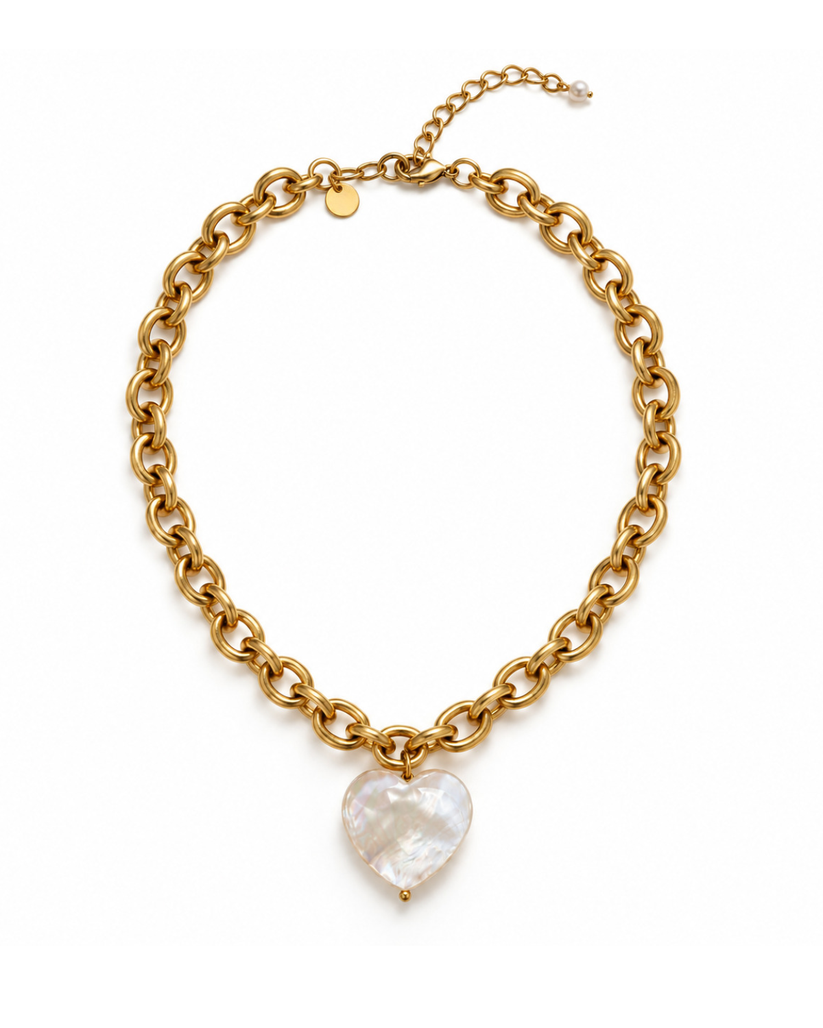 The amour necklace product photo white background