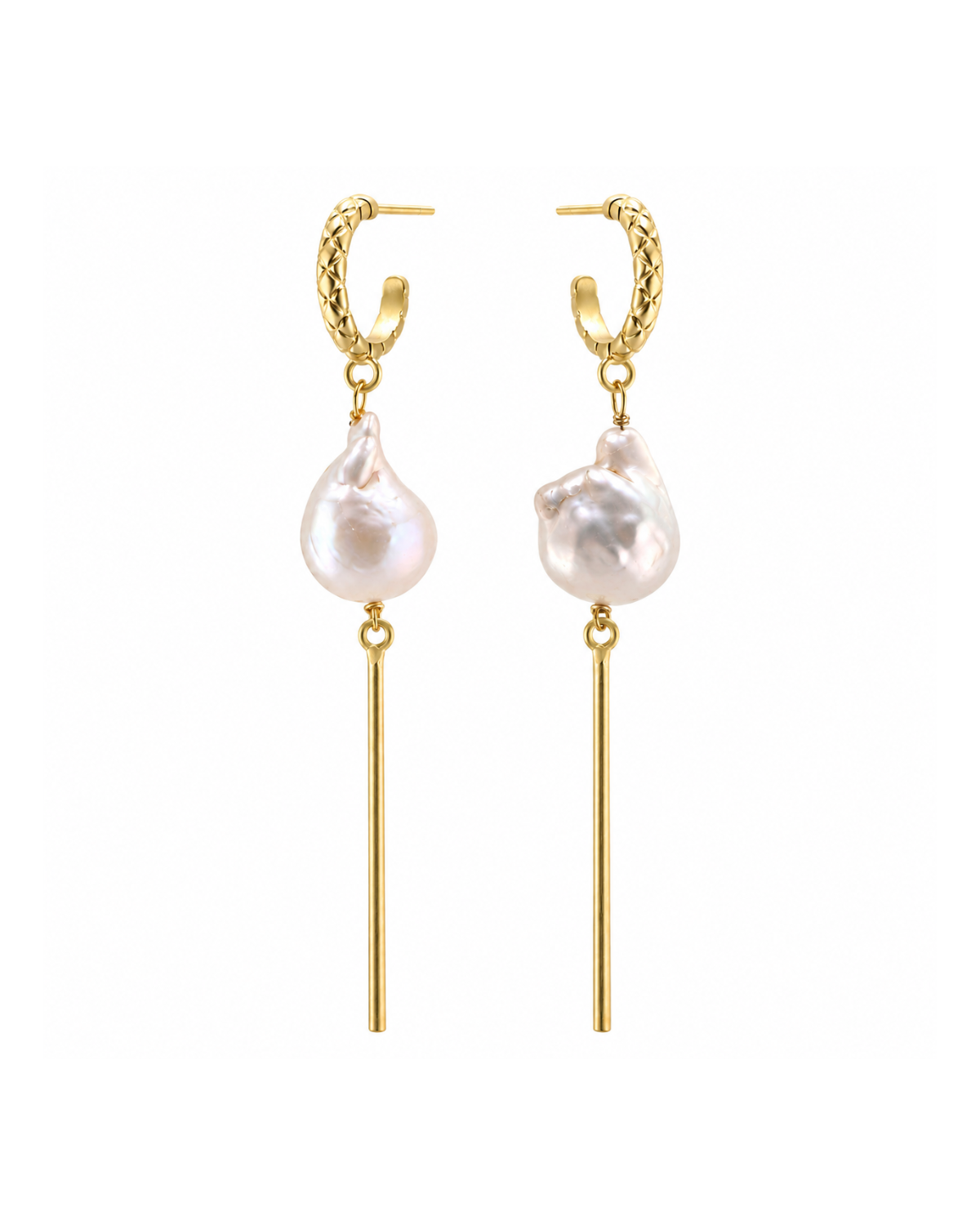 Unique Baroque Hoop Earrings