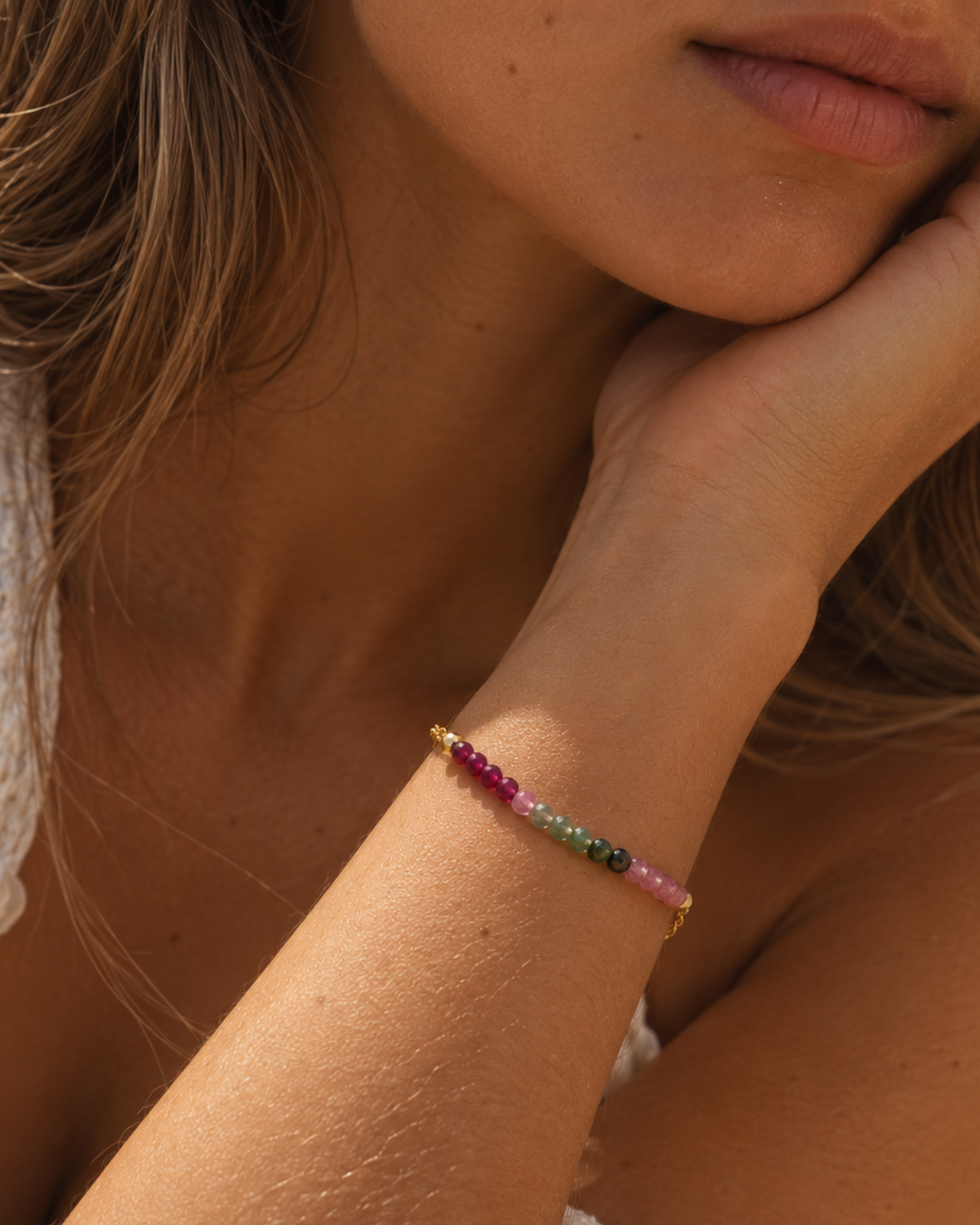 Watermelon Tourmaline Bracelet