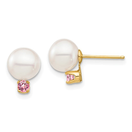 Pearl & Birthstone Earrings